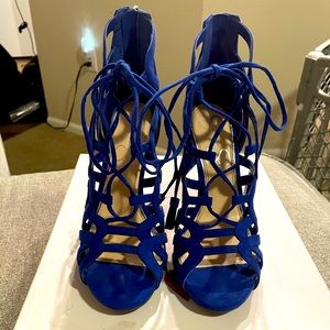Jessica Simpson cobalt blue heels